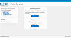 Desktop Screenshot of ordering.edlen.com