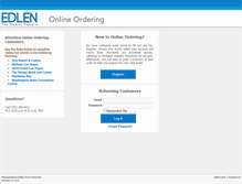 Tablet Screenshot of ordering.edlen.com